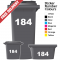 Wheelie Bin Sticker Numbers Just Numbers Style (Pack Of 3)